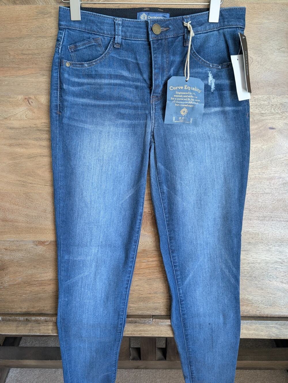NWT Democracy Ab'solution Skinny Jeans Womens 2 Blue Denim High Rise B17211RDH